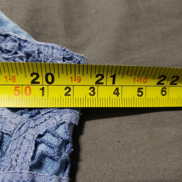 Galliano retro jean and lace vest size M - Picture 4 of 8